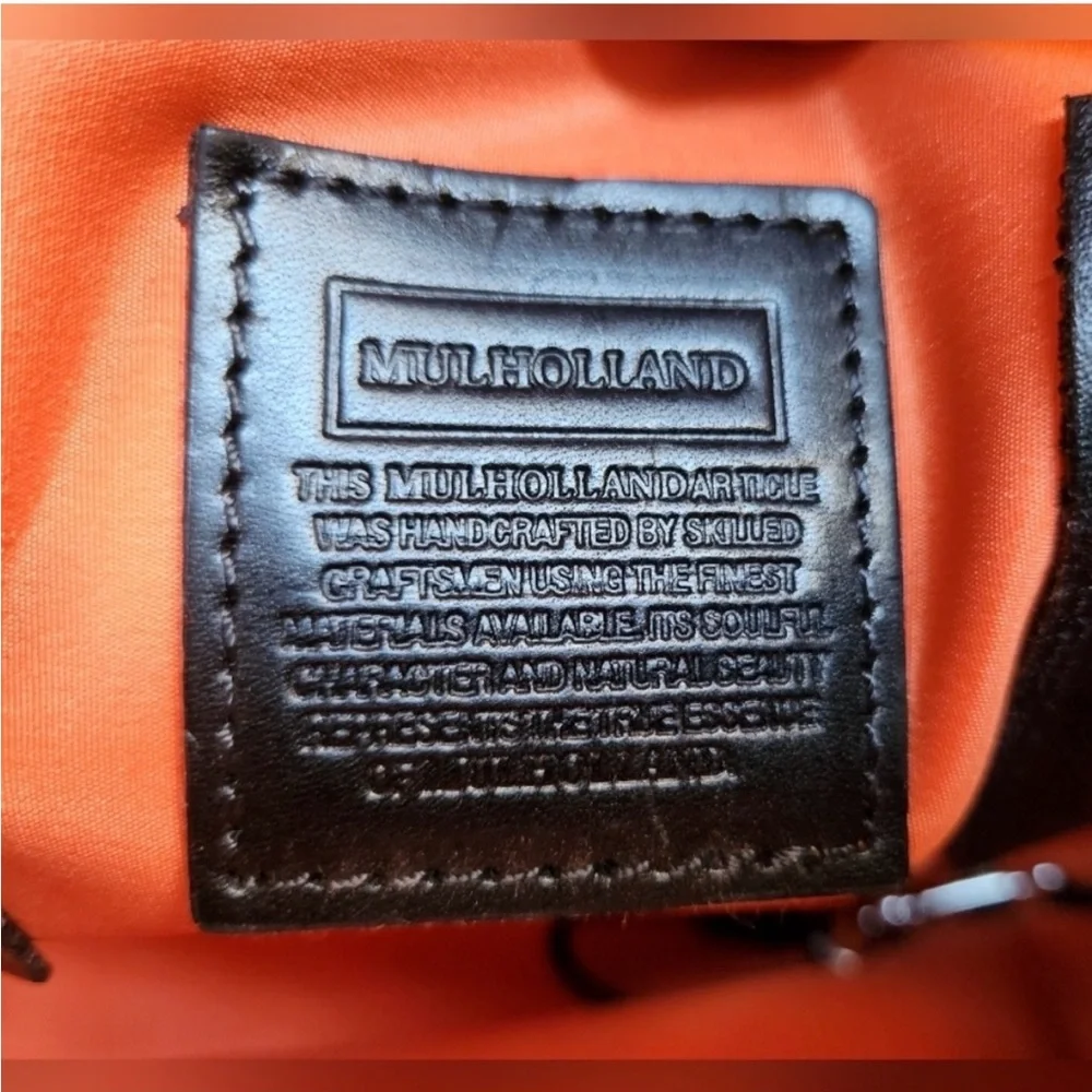 Vintage MULHOLLAND Black Leather Briefcase THE CHALICE 2007 - Picture 10 of 16
